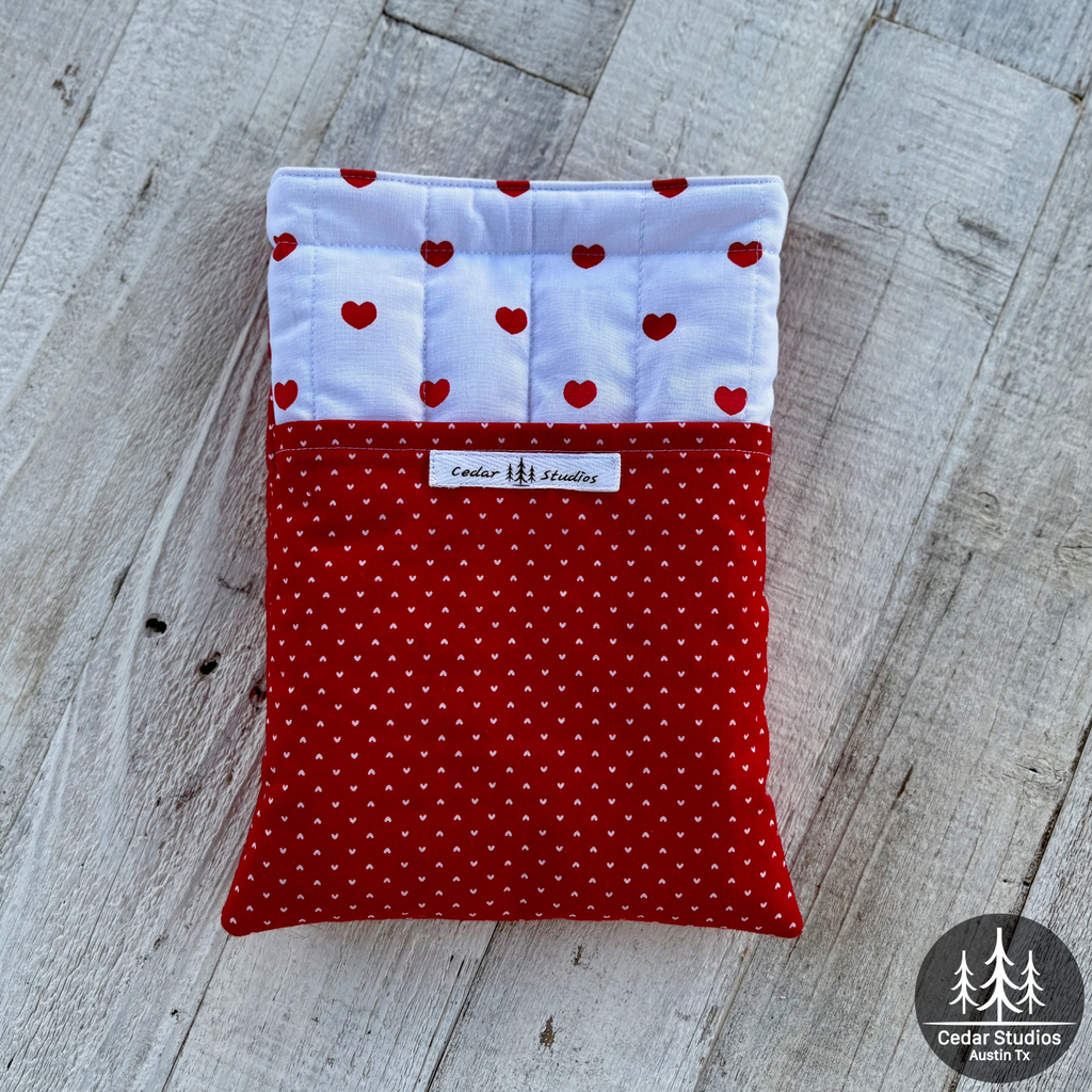 Two of Hearts Medium Book Sleeve