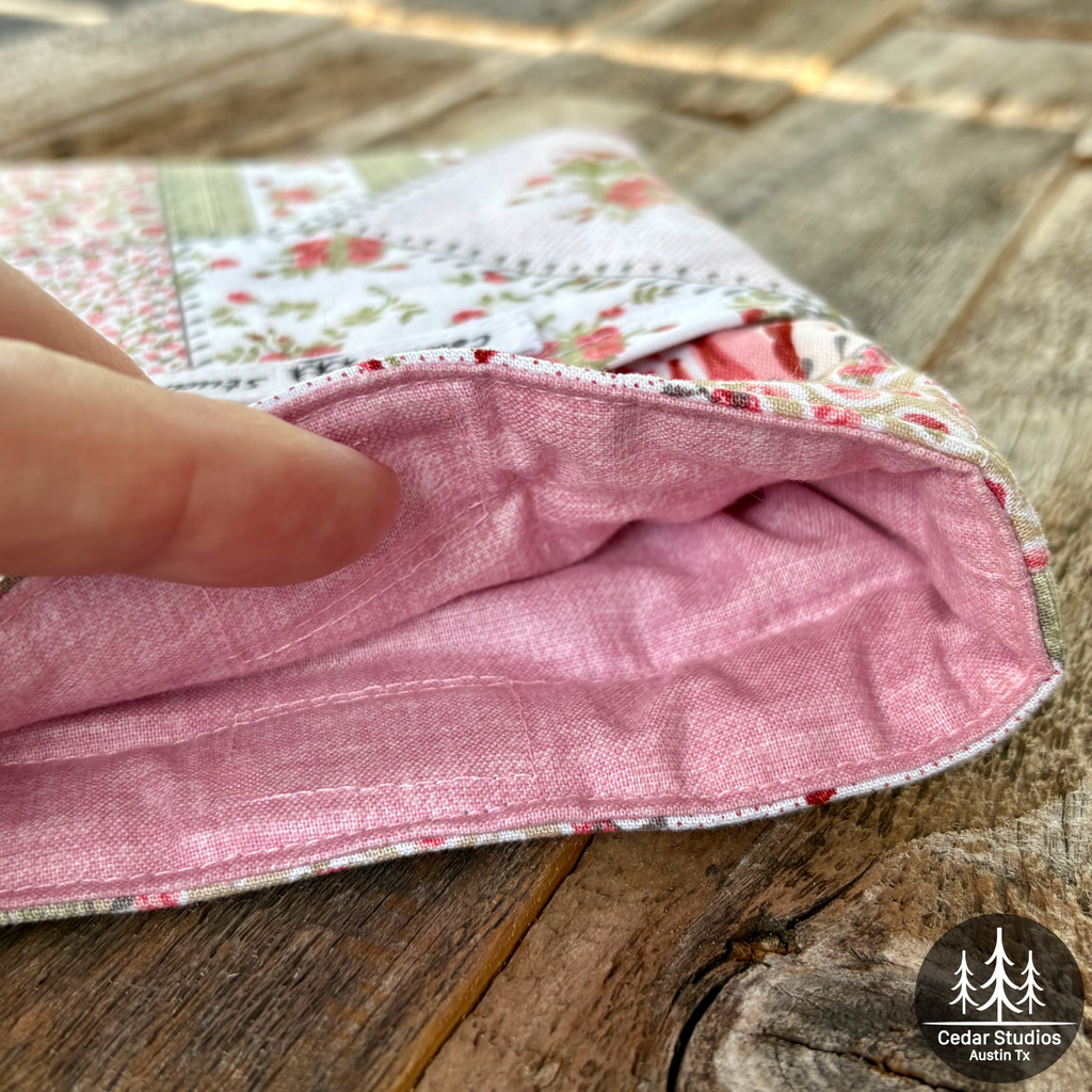 Patchwork Rose Quilted Kindle Sleeve