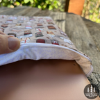 Coffee Time Handmade Quilted Laptop Sleeve 13"