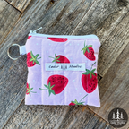 Strawberry Patch Keychain Wallet