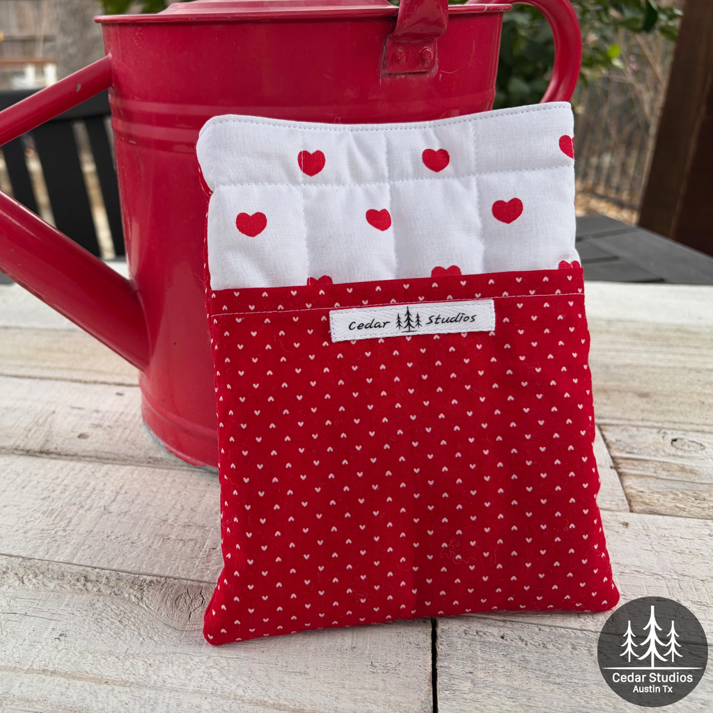 Two of Hearts Quilted Kindle Sleeve