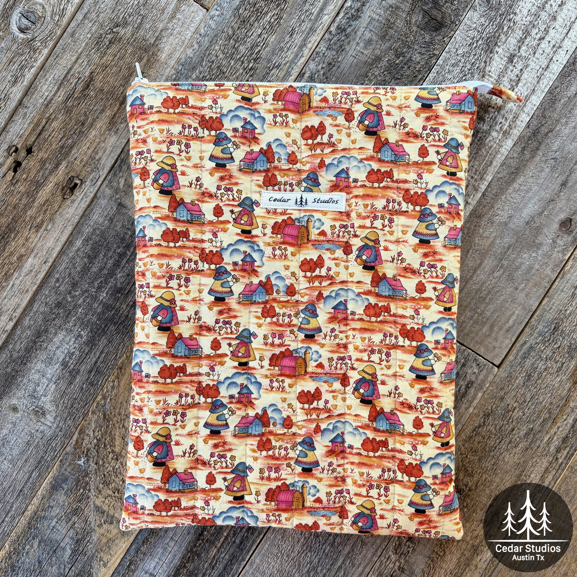 Holly Hobbie Handmade Quilted Laptop Sleeve 13"