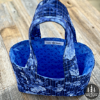 Quilted Bible Tote Bag Blue-tiful