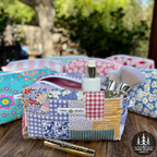 Beachside Stripe Makeup Bag