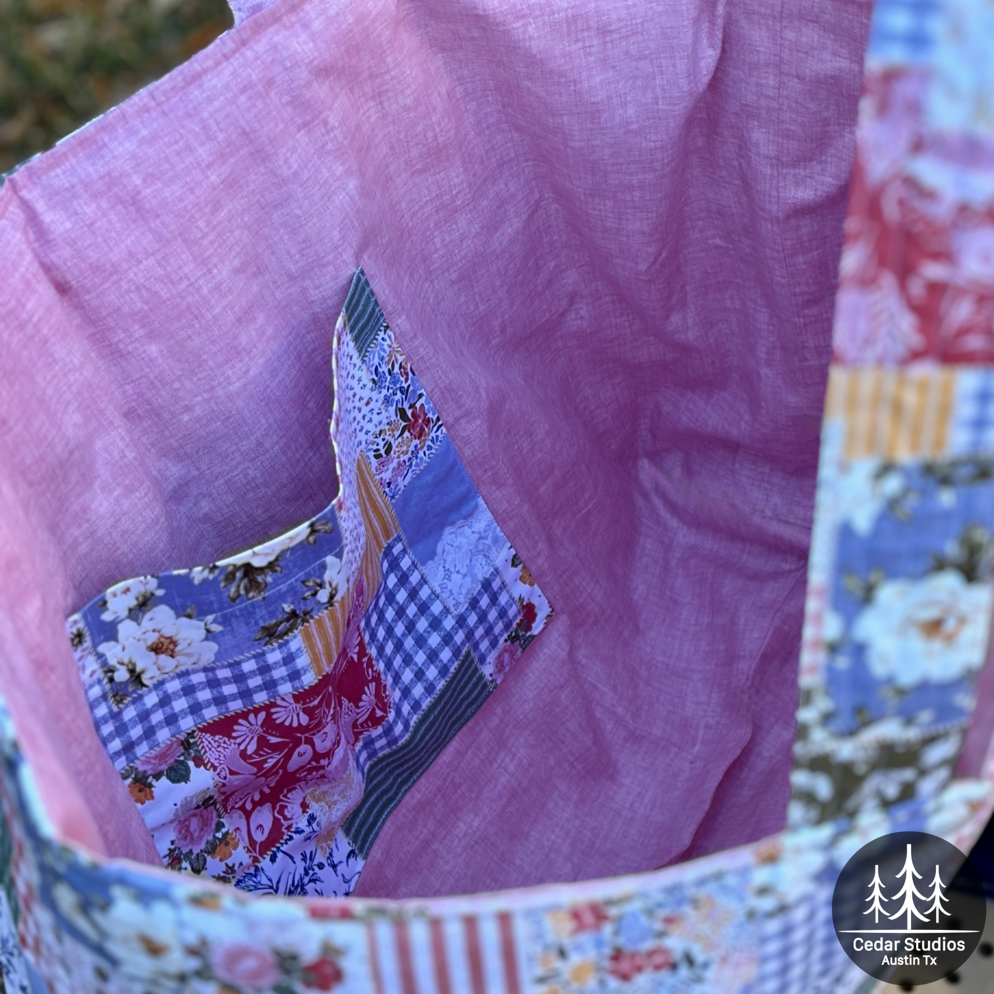 Patchwork Picnic Quilted Weekender Tote Bag