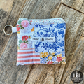 Patchwork Picnic Keychain Wallet