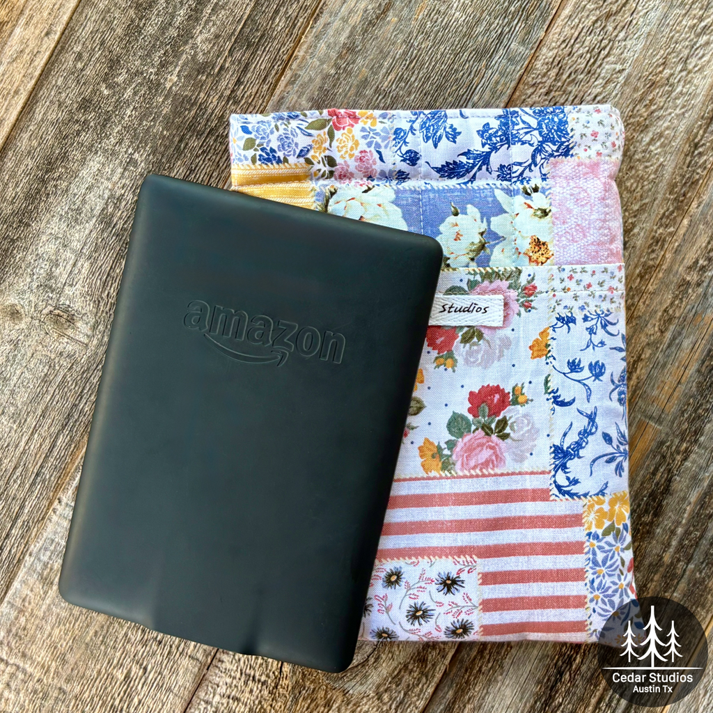 Coffee Time Quilted Kindle Sleeve