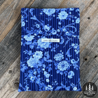 Handmade Quilted Large Book Sleeve – Blue-tiful