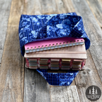 Quilted Bible Tote Bag Blue-tiful