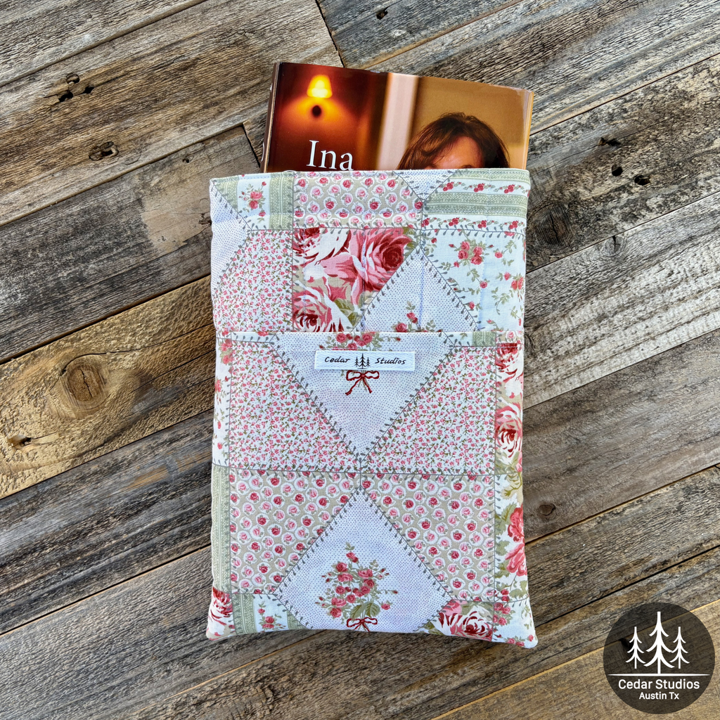 Patchwork Rose Large Book Sleeve