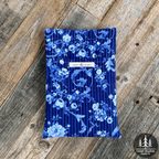 Handmade Quilted Medium Book Sleeve – Blue-tiful