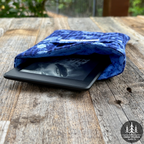 Handmade Quilted Kindle Sleeve - Blue-tiful