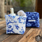 Handmade Puffy Fabric Bowl Organizer – Blue-tiful
