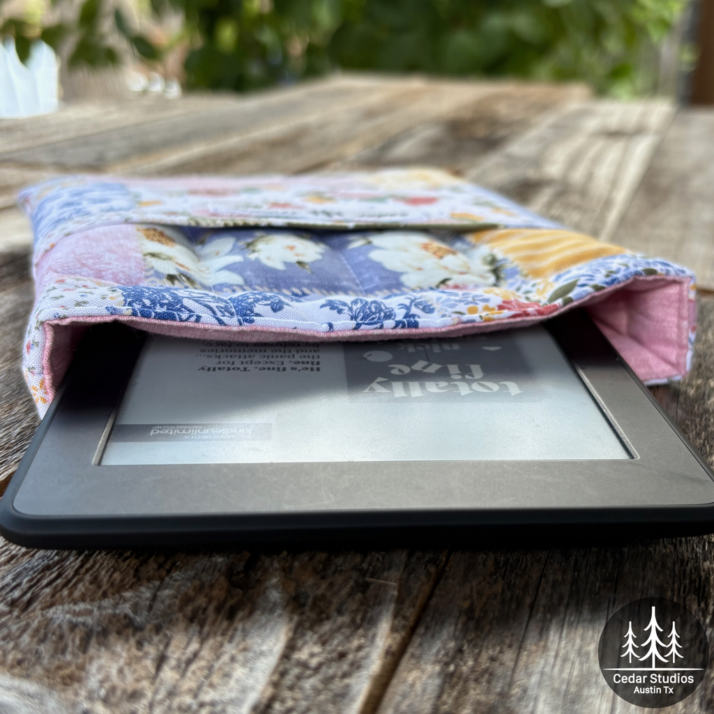 Patchwork Picnic Quilted Kindle Sleeve