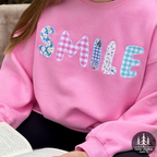 Cozy Hand Sewn Appliqué Oversized Sweatshirt