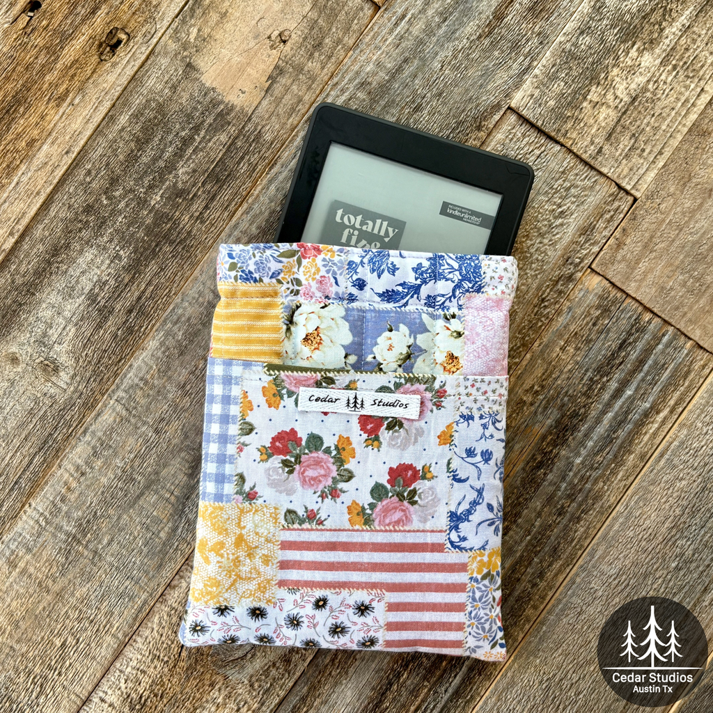 Patchwork Picnic Quilted Kindle Sleeve