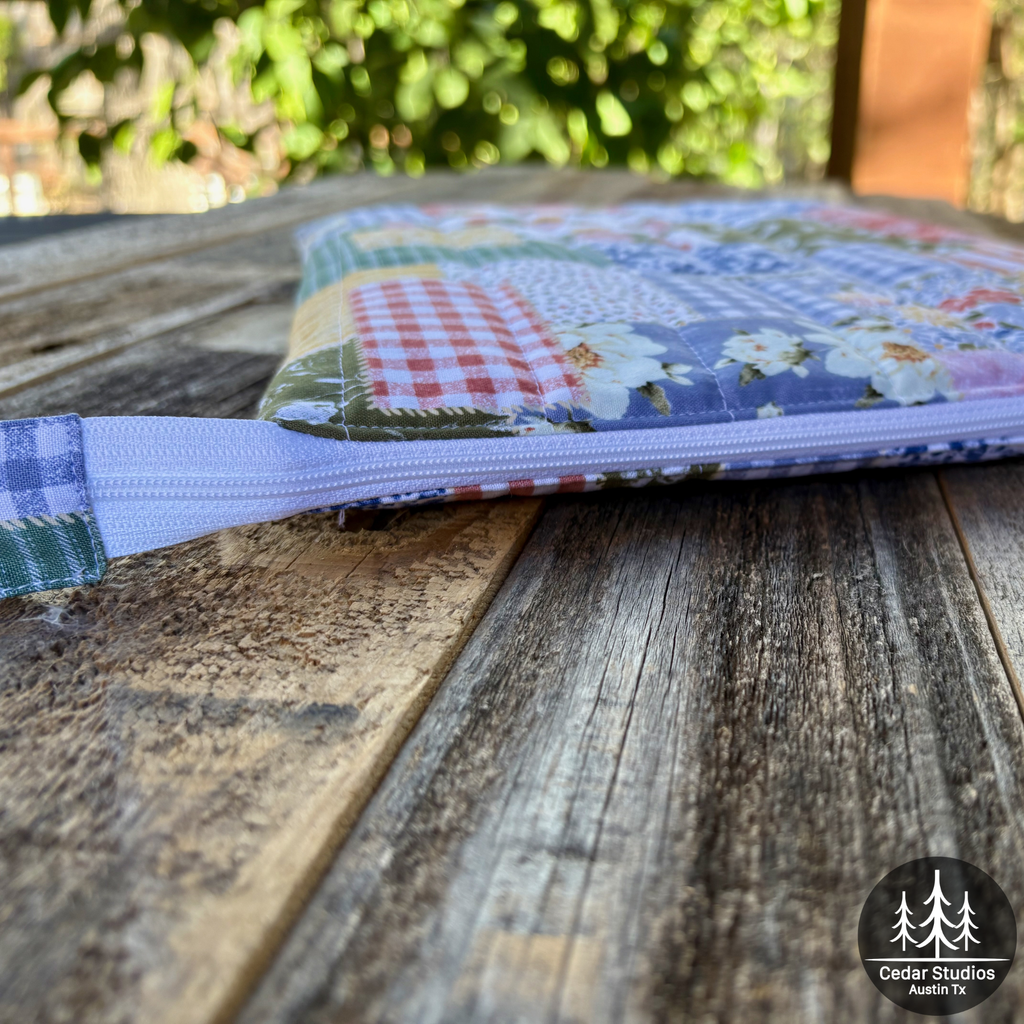 Strawberry Patch Handmade Quilted Laptop Sleeve 13"