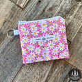 Pink Daisy Keychain Wallet
