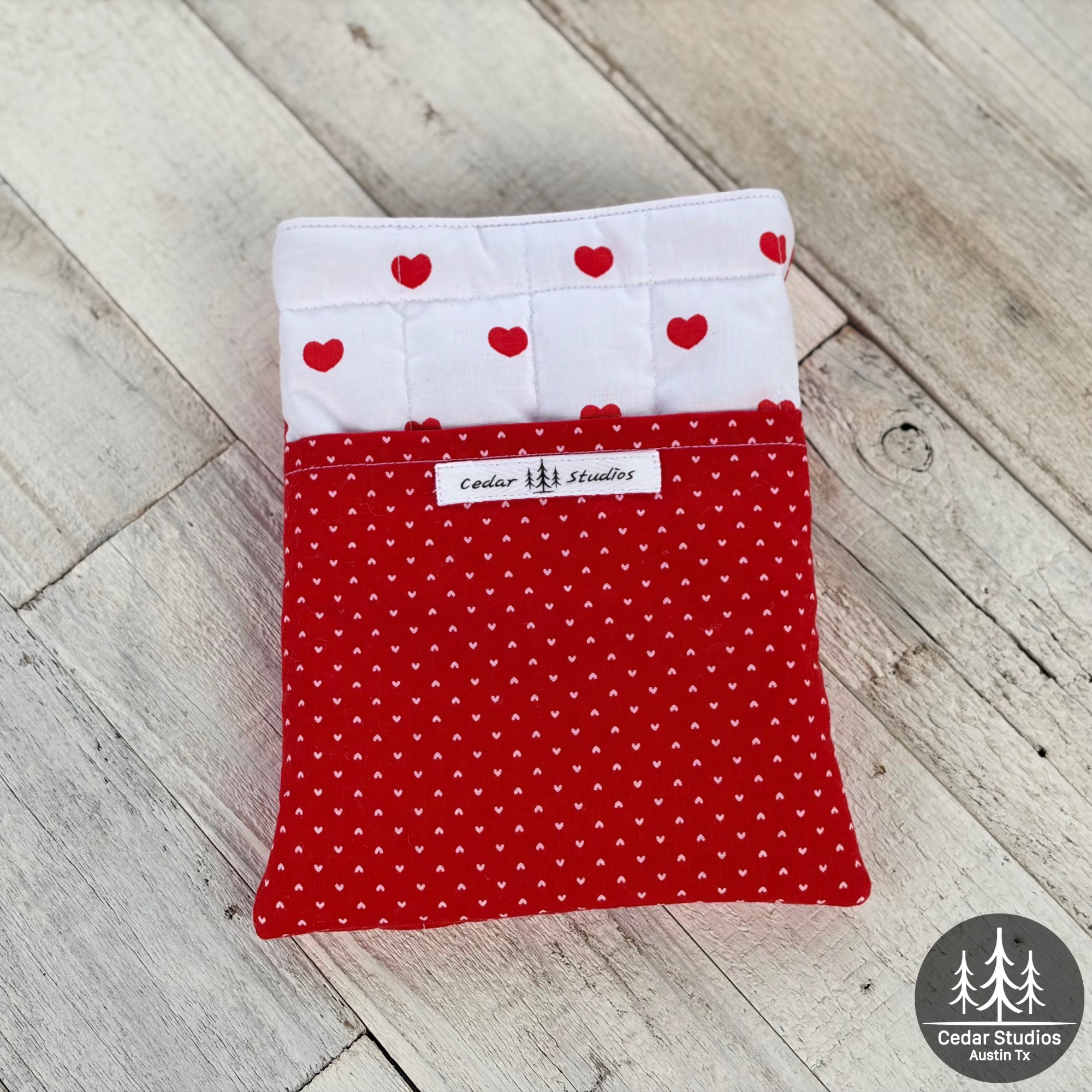 Two of Hearts Quilted Kindle Sleeve