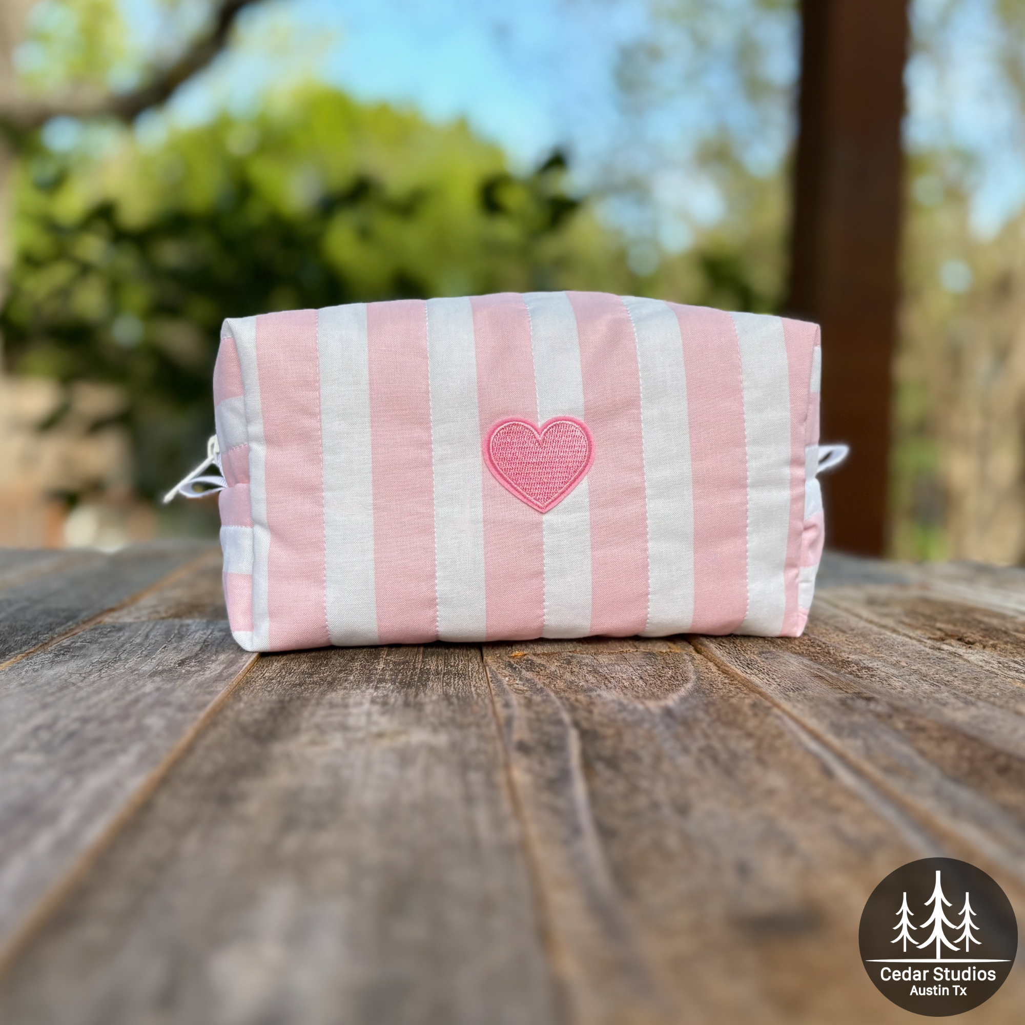 Beachside Stripe Makeup Bag