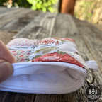 Patchwork Rose Keychain Wallet