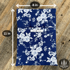 Handmade Quilted Large Book Sleeve – Blue-tiful