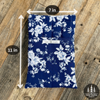 Handmade Quilted Medium Book Sleeve – Blue-tiful